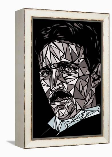 Nikola Tesla-Cristian Mielu-Framed Stretched Canvas