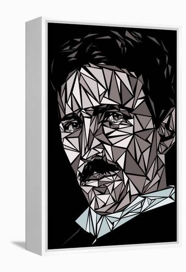 Nikola Tesla-Cristian Mielu-Framed Stretched Canvas