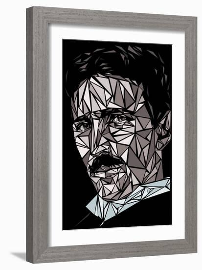 Nikola Tesla-Cristian Mielu-Framed Art Print