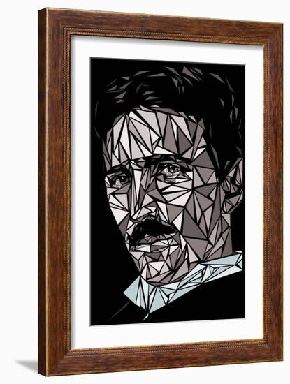 Nikola Tesla-Cristian Mielu-Framed Art Print