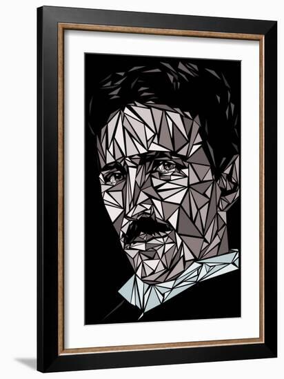 Nikola Tesla-Cristian Mielu-Framed Art Print