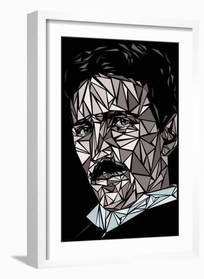Nikola Tesla-Cristian Mielu-Framed Art Print