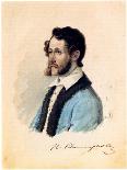 Portrait of Decembrist Ivan Pushchin (1798-185), 1837-Nikolai Alexandrovich Bestuzhev-Giclee Print
