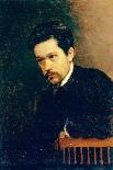 Portrait of the Author Gleb Uspensky (1843-190), 1884-Nikolai Alexandrovich Yaroshenko-Framed Giclee Print