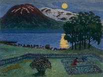 Midsummer fire, painting by Nikolai Astrup-Nikolai Astrup-Giclee Print