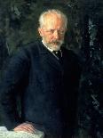 Portrait of Piotr Ilyich Tchaikovsky (1840-93), Russian Composer, 1893-Nikolai Dmitrievich Kuznetsov-Framed Premier Image Canvas