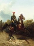 Sovereign Emperor Alexander II Alexandrovich in the Uniform of the Life Guard Hussar Regiment, 1873-Nikolai Egorevich Sverchkov-Giclee Print