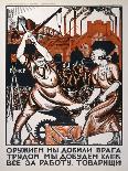 Russia: Soviet Poster, 1920-Nikolai Kogout-Framed Premier Image Canvas