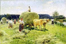 Hay-Making, 1907-Nikolai Kornilovich Pimonenko-Framed Giclee Print