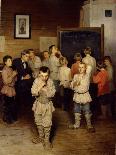 At the School Door, 1897-Nikolai Petrovich Bogdanov-Belsky-Framed Giclee Print