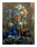 Vases, Flowers, Fruits, 1912-Nikolai Sapunov-Framed Art Print