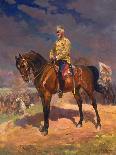 Portrait of Grand Duke Nikolai Nikolayevich on Horseback, 1910S-Nikolai Semyonovich Samokish-Giclee Print