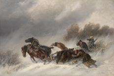 On the Hunting, 1870S-Nikolai Yegorovich Sverchkov-Framed Giclee Print