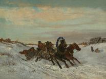 Returning from a Bear Hunt, 1881-Nikolai Yegorovich Sverchkov-Framed Giclee Print