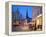 Nikolaj Church and Restaurants at Dusk, Armagertorv, Copenhagen, Denmark, Scandinavia, Europe-Frank Fell-Framed Premier Image Canvas