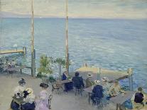 The Cafe Terrace at the Lake Geneva, 1908-Nikolaj Klodt-Premier Image Canvas