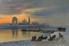 Winter in Irkutsk at the Angara, 1886-Nikolay Fjodorow Dobrovolsky-Giclee Print