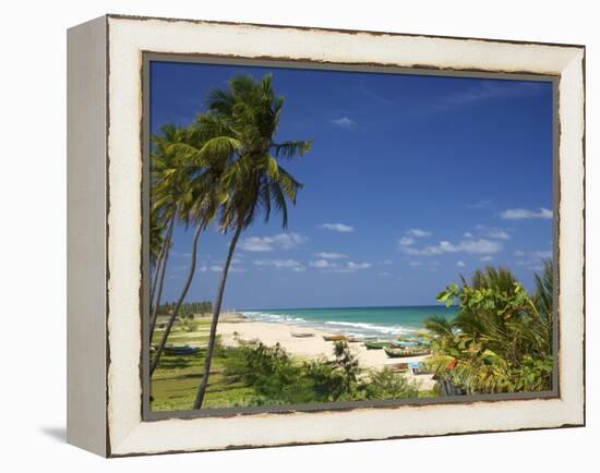 Nilaveli Beach and the Indian Ocean, Trincomalee, Sri Lanka, Asia-Peter Barritt-Framed Premier Image Canvas