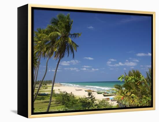 Nilaveli Beach and the Indian Ocean, Trincomalee, Sri Lanka, Asia-Peter Barritt-Framed Premier Image Canvas