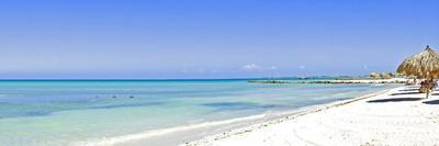 Panorama from Palm Beach on Aruba Island-nilayaji-Photographic Print