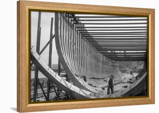 Nilson and Kelez Shipbuilding Yards in Seattle, 1916-Ashael Curtis-Framed Premier Image Canvas