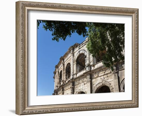 Nimes, Gard Department, Languedoc-Roussillon, France. The Roman amphitheatre.-null-Framed Photographic Print