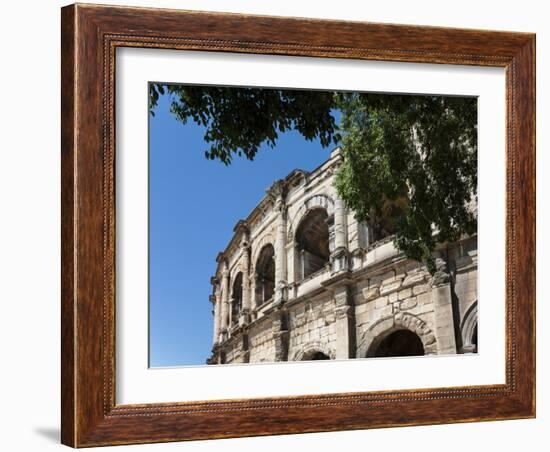 Nimes, Gard Department, Languedoc-Roussillon, France. The Roman amphitheatre.-null-Framed Photographic Print