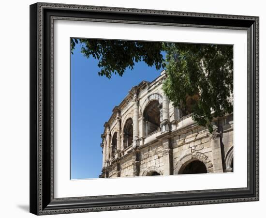 Nimes, Gard Department, Languedoc-Roussillon, France. The Roman amphitheatre.-null-Framed Photographic Print