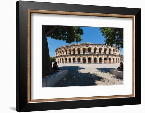 Nimes, Gard Department, Languedoc-Roussillon, France. The Roman amphitheatre.-null-Framed Photographic Print