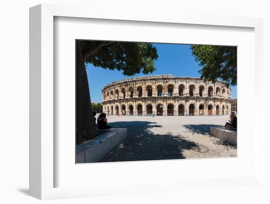 Nimes, Gard Department, Languedoc-Roussillon, France. The Roman amphitheatre.-null-Framed Photographic Print