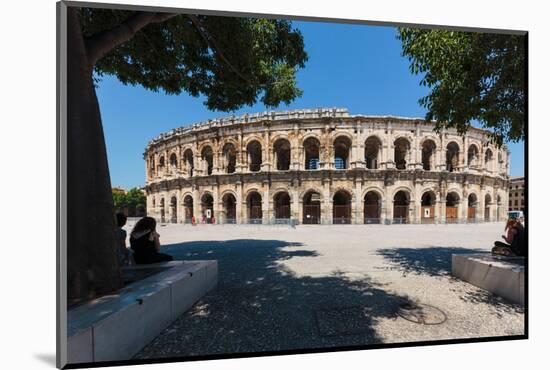 Nimes, Gard Department, Languedoc-Roussillon, France. The Roman amphitheatre.-null-Mounted Photographic Print