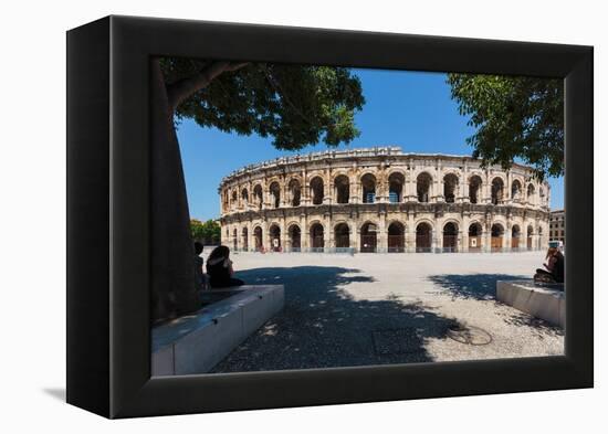 Nimes, Gard Department, Languedoc-Roussillon, France. The Roman amphitheatre.-null-Framed Premier Image Canvas