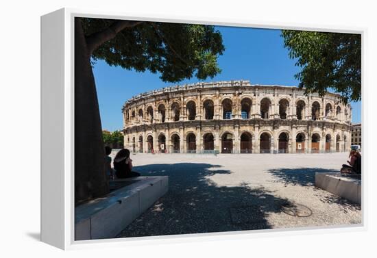 Nimes, Gard Department, Languedoc-Roussillon, France. The Roman amphitheatre.-null-Framed Premier Image Canvas