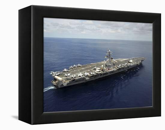 Nimitz-class Aircraft Carrier USS Dwight D. Eisenhower-Stocktrek Images-Framed Premier Image Canvas