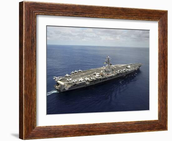 Nimitz-class Aircraft Carrier USS Dwight D. Eisenhower-Stocktrek Images-Framed Photographic Print