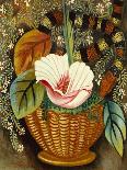 Still Life with Fruit and a Basket, (Oil on Canvas)-Nina Hamnett-Giclee Print