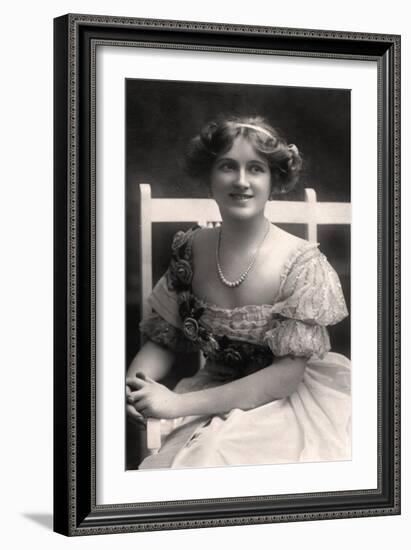 Nina Sevening, British Actress, Early 20th Century-null-Framed Giclee Print