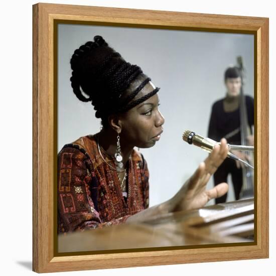 Nina Simone-null-Framed Stretched Canvas