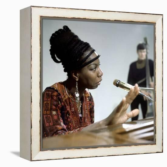 Nina Simone-null-Framed Stretched Canvas