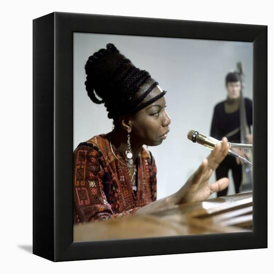 Nina Simone-null-Framed Stretched Canvas