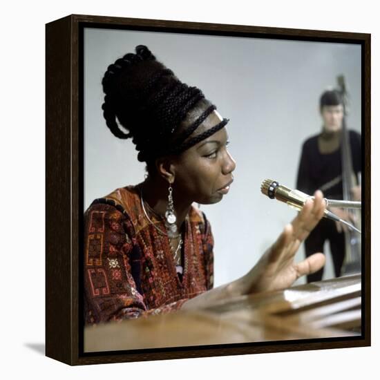 Nina Simone-null-Framed Stretched Canvas