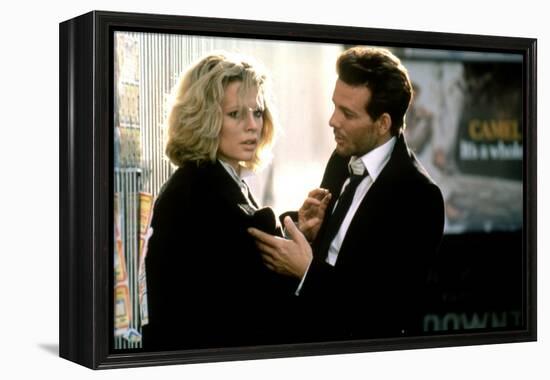 NINE 1/2 WEEKS, 1986 directed by ADRIAN LYNE Kim Basinger and Mickey Rourke (photo)-null-Framed Stretched Canvas