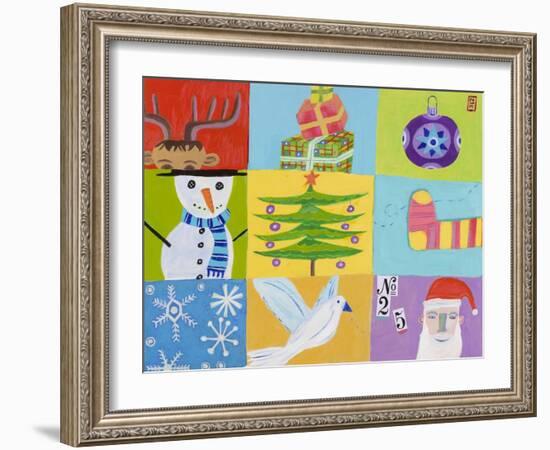 Nine Christmas Squares-Nathaniel Mather-Framed Giclee Print