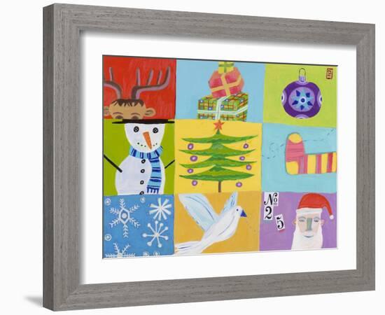 Nine Christmas Squares-Nathaniel Mather-Framed Giclee Print