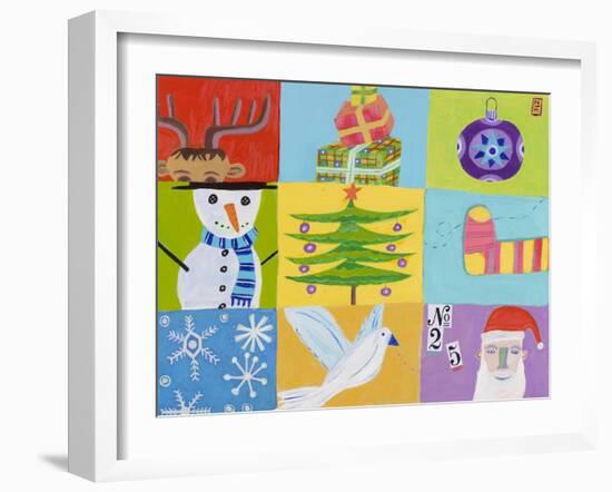 Nine Christmas Squares-Nathaniel Mather-Framed Giclee Print