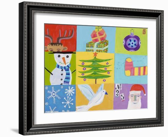 Nine Christmas Squares-Nathaniel Mather-Framed Giclee Print