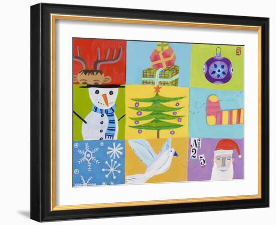 Nine Christmas Squares-Nathaniel Mather-Framed Giclee Print