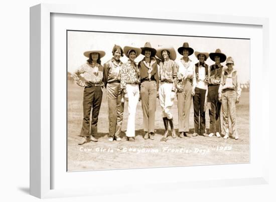 Nine Cowgirls-null-Framed Art Print