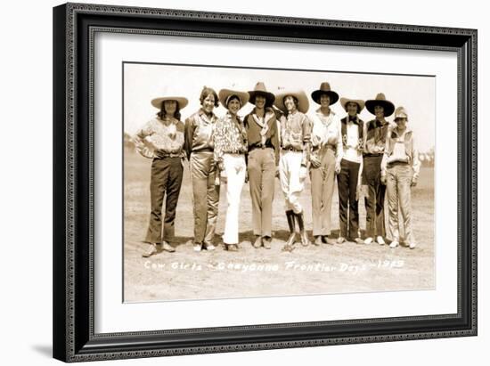 Nine Cowgirls-null-Framed Art Print