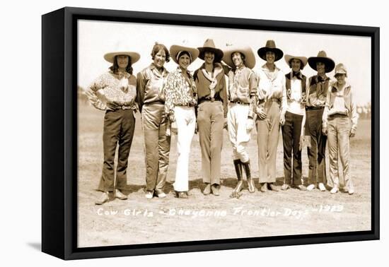 Nine Cowgirls-null-Framed Stretched Canvas